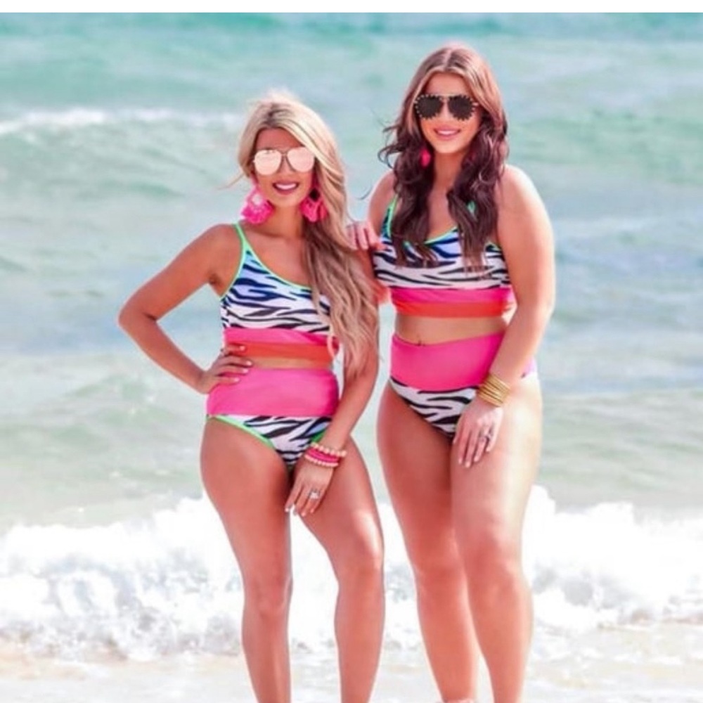 Brand new Jess Lea Drive Them Wild Zebra Swimsuit